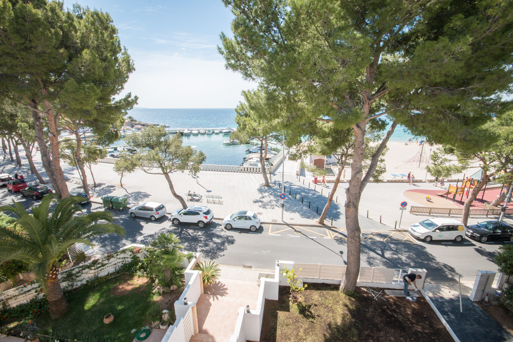 Sea view from the apartment.